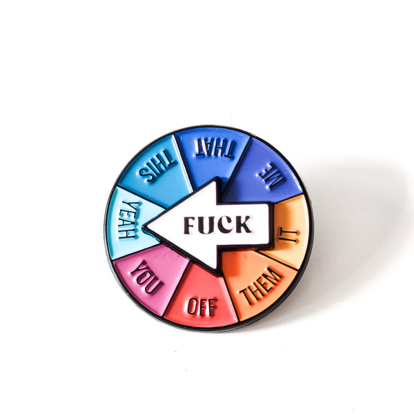 Fuck fidget spinner interactive pin