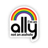 Ally rainbow sticker