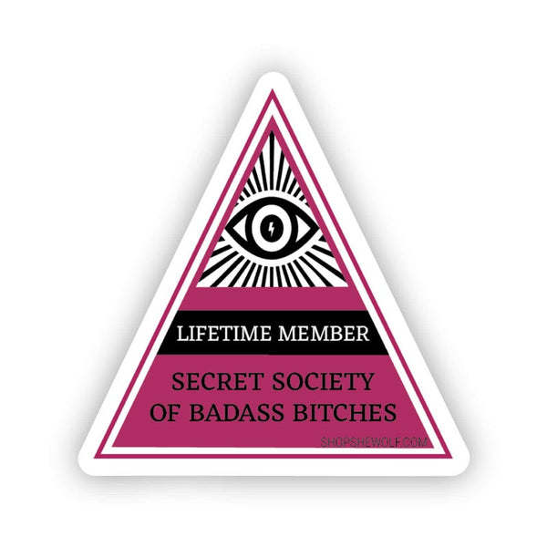 Badass secret society sticker