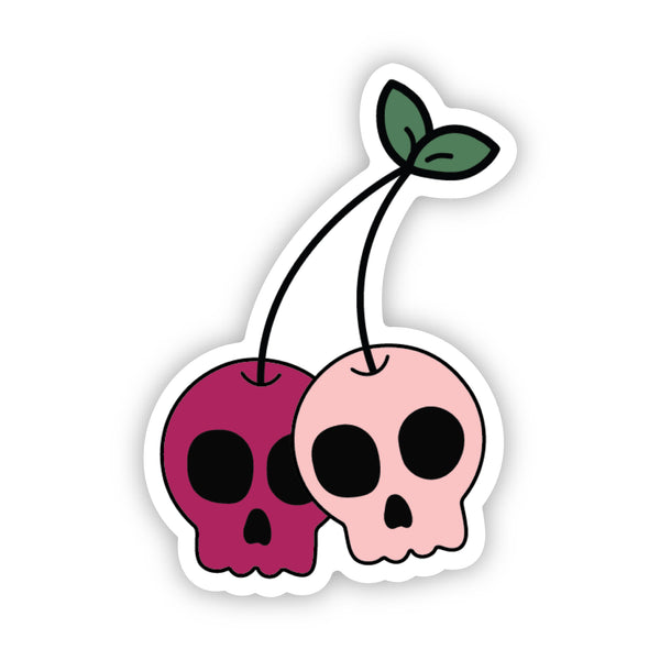 Cherry skulls sticker