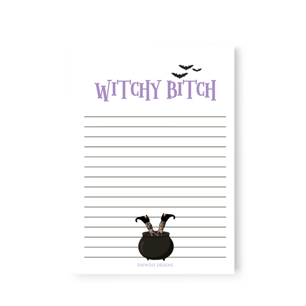 Witchy bitch notepad