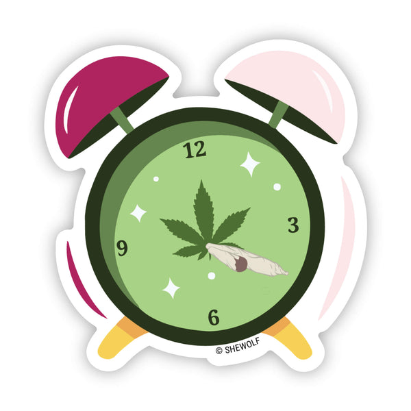 420 clock sticker