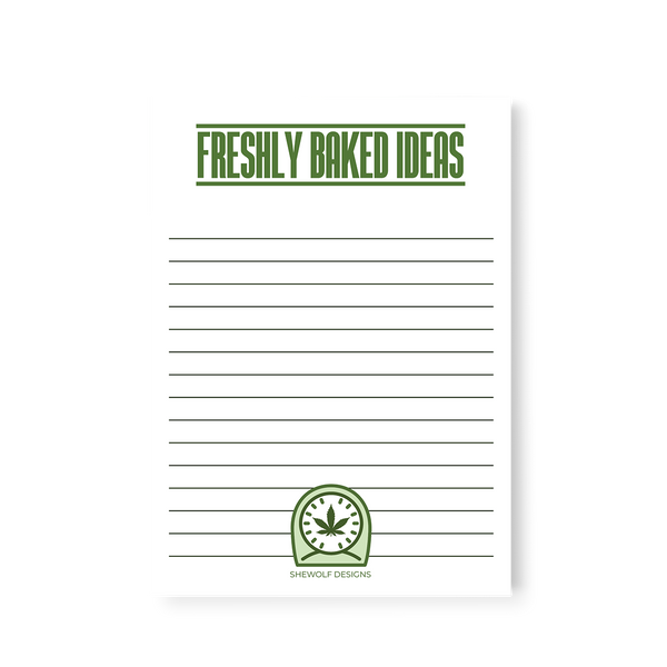 Freshly baked ideas notepad