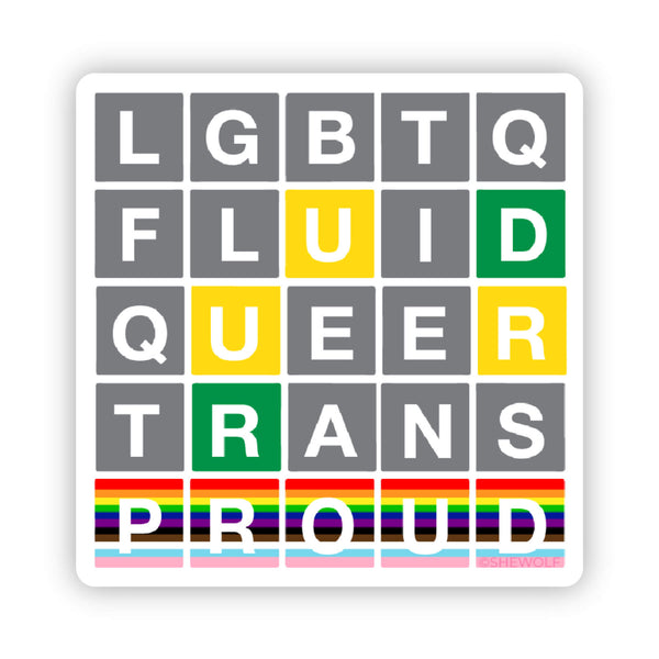 Pride wordle sticker