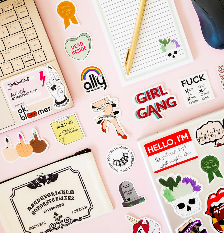 She Rep Sticker Feminist uterus sticker – SHEWOLF