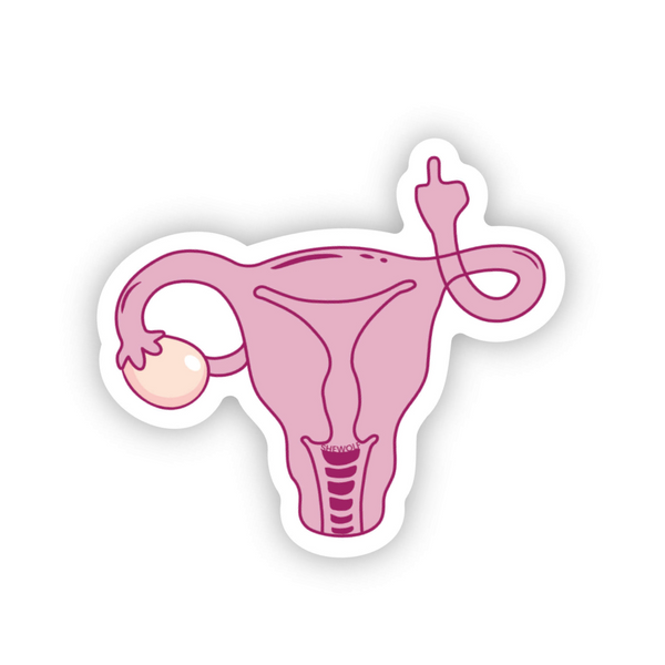 Angry uterus sticker